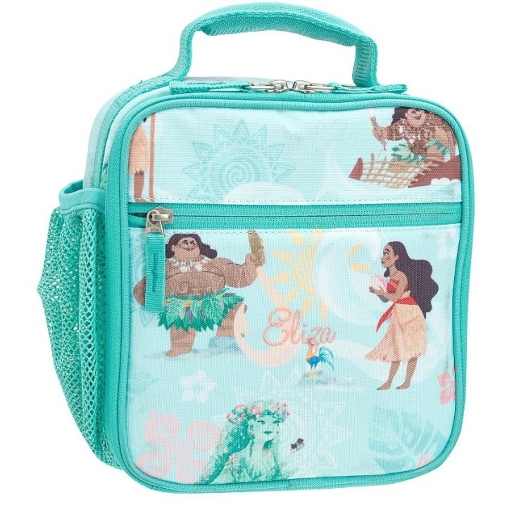 Pottery Barn Kids Disney Moana Classic Lunch Bag Aqua  Insulated New with Tags
